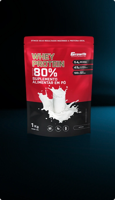 (TOP) WHEY PROTEIN CONCENTRADO (1KG) - GROWTH SUPPLEMENTS
