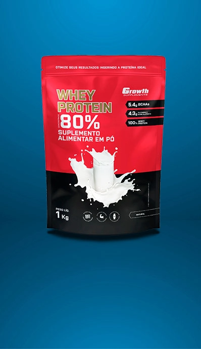 (TOP) WHEY PROTEIN CONCENTRADO (1KG) - GROWTH SUPPLEMENTS