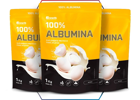 Suplemento de Albumina é na Growth Supplements!