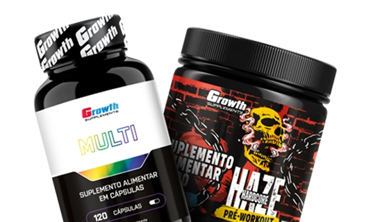 Kit Multivitamínicos + Pré-treino - Growth Supplements