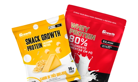 Snacks proteicos + Whey Protein - Growth Supplements