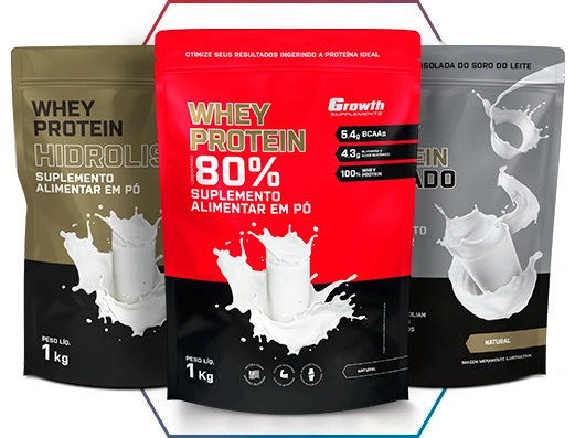 PROTEÍNA: QUALIDADE E PREÇO BAIXO É GROWTH SUPPLEMENTS