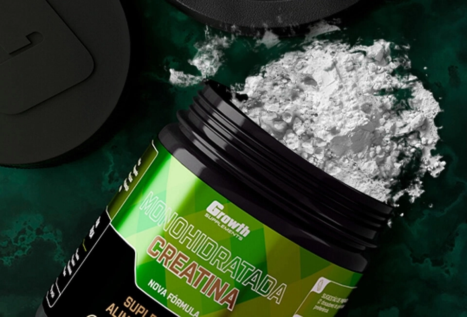 GROWTH SUPPLEMENTS - Imagem ilustrativa Creatina monohidratada Growth Supplements