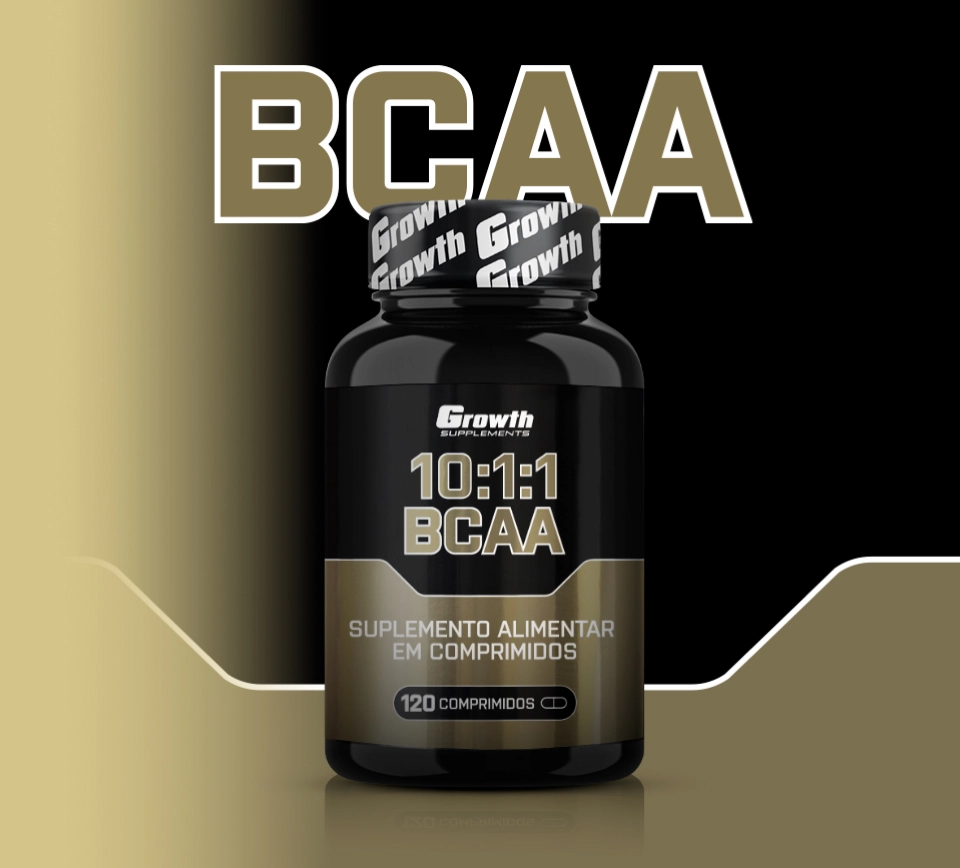 Uma embalagem de BCAA 10:1:1 120 comprimidos da Growth Supplements
