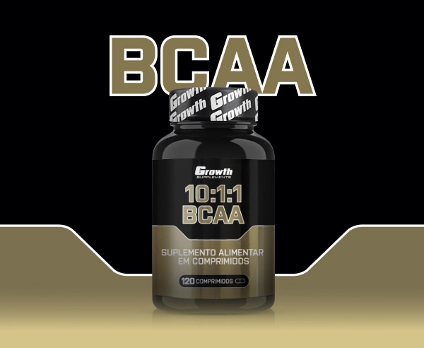 Uma embalagem de BCAA 10:1:1 120 comprimidos da Growth Supplements