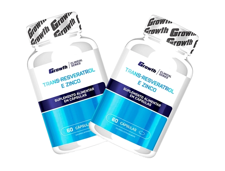 Growth Supplements - Imagem ilustrativa Resveratrol e Zinco 60 cápsulas