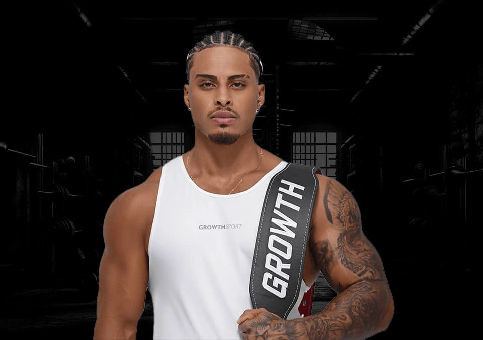 Imagem ilustrativa de uma atleta segurando um cinturão