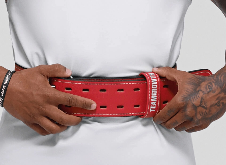 Detalhe do ajuste do cinturão Growth