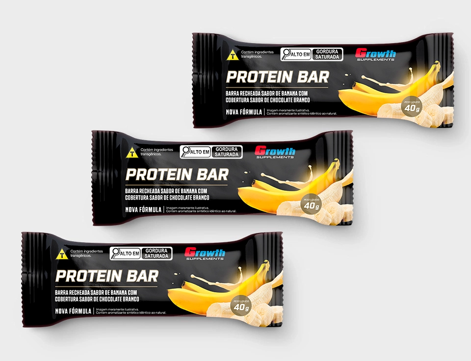 Protein Bar recheio Banana Growth Supplements