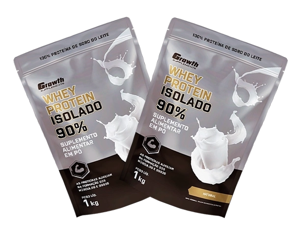 GROWTH SUPPLEMENTS - Embalagens de Whey Protein Isolado