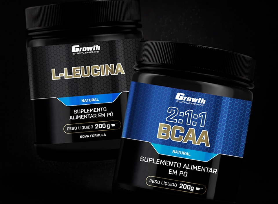 L-Leucina e BCAA - Growth Supplements