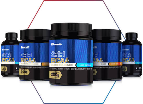 O melhor suplemento de BCAA você encontra na Growth Supplements
