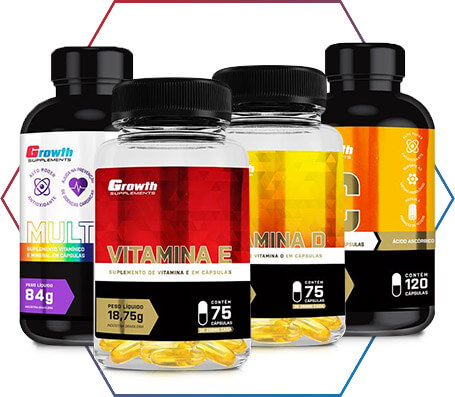 Os melhores suplementos de vitaminas você só encontra na Growth Supplements