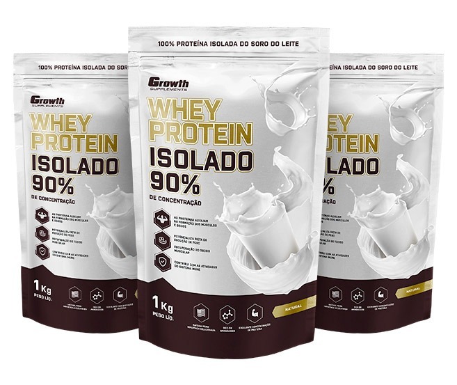 Whey protein isolado com melhor preço na Growth