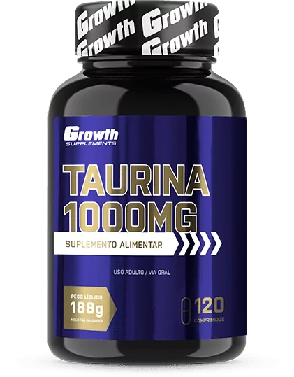 Taurina 1000mg 120 comprimidos - Growth Supplements