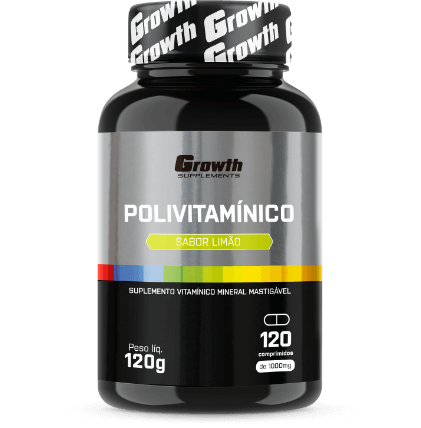 POLIVITAMINICO MASTIGAVEL 120COMP - GROWTH SUPPLEMENTS
