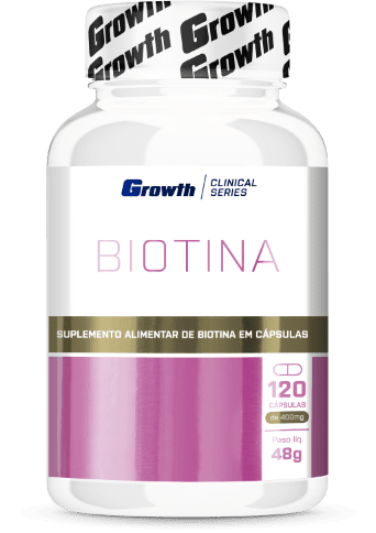 Biotina 120 cápsulas - Growth Supplements