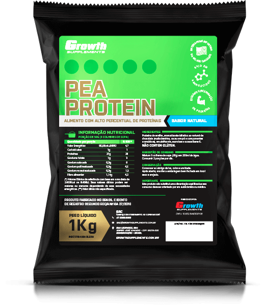 Proteína da Ervilha - Pea Protein (1kg) - Growth Supplements