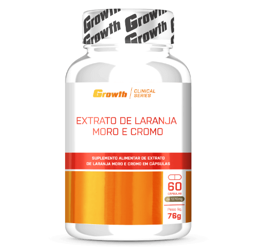 EXTRATO DE LARANJA MORO E CROMO 60SOFT - GROWTH SUPPLEMENTS