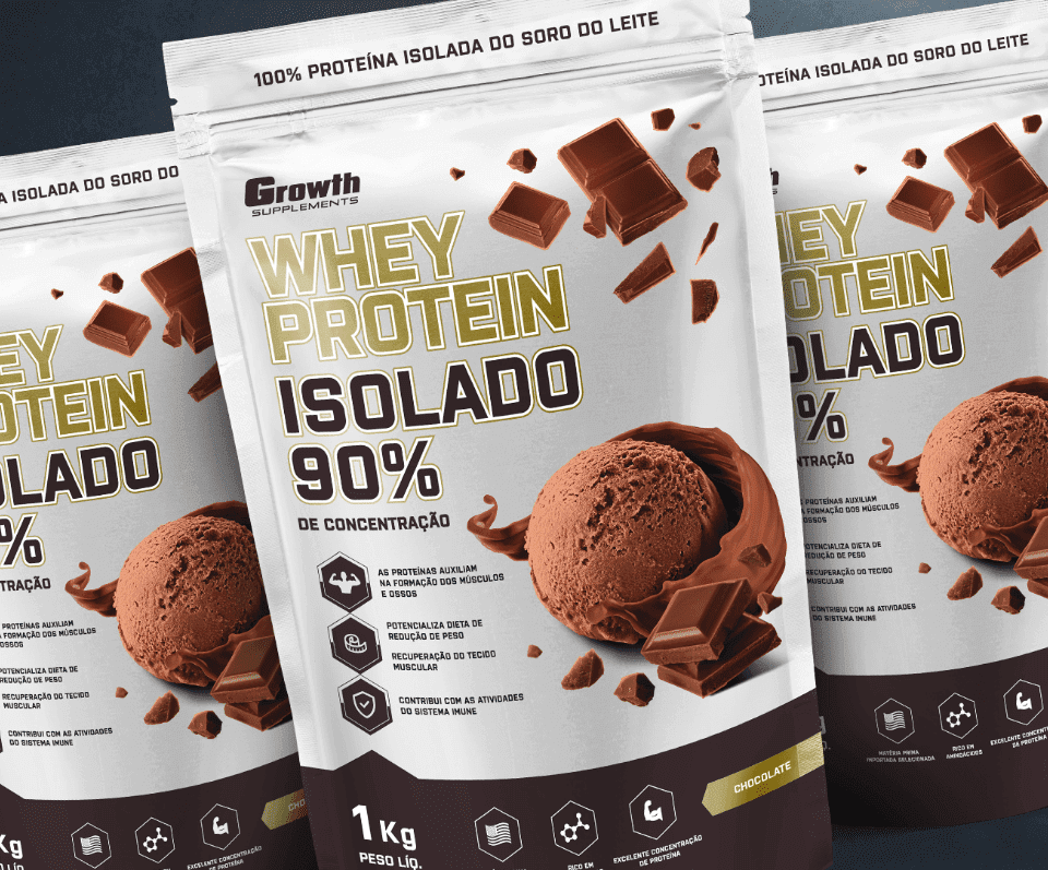 Whey Protein Isolado Chocolate Growth Supplements