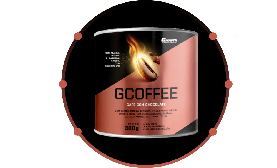 CONHEÇA A COMPOSIÇÃO DO GCOFFEE CAFÉ COM CHOCOLATE - GCoffee Growth Supplements