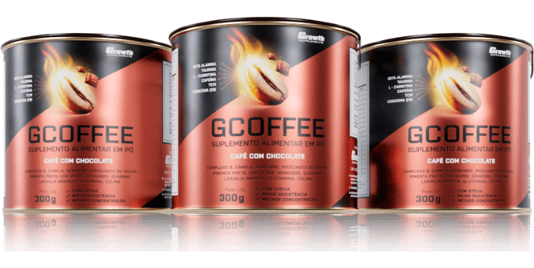 GCOFFEE CAFÉ COM CHOCOLATE (300 G) - GROWTH SUPPLEMENTS