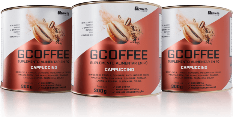 GCOFFEE CAPPUCCINO (300 g) - GROWTH SUPPLEMENTS