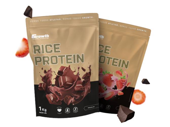 Conheça o Rice protein sabor chocolate da Growth Supplements
