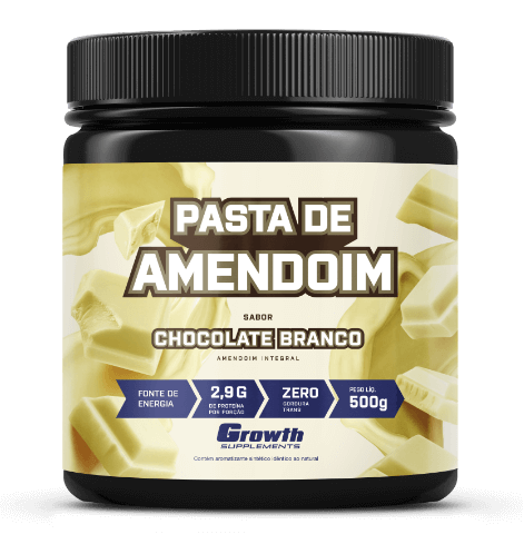 Pasta de Amendoim Sabor Chocolate Branco 500g - TESTE