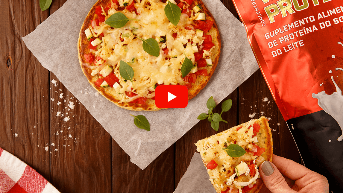 Receita Pizza Proteica Whey Protein Growth