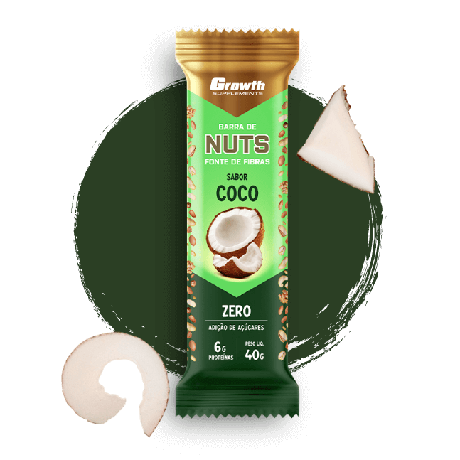 Sabor Coco Zero - Barra nuts Growth Supplements
