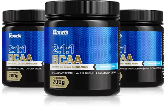BCAA (2:1:1) (200g) (em pó) - Growth Supplements