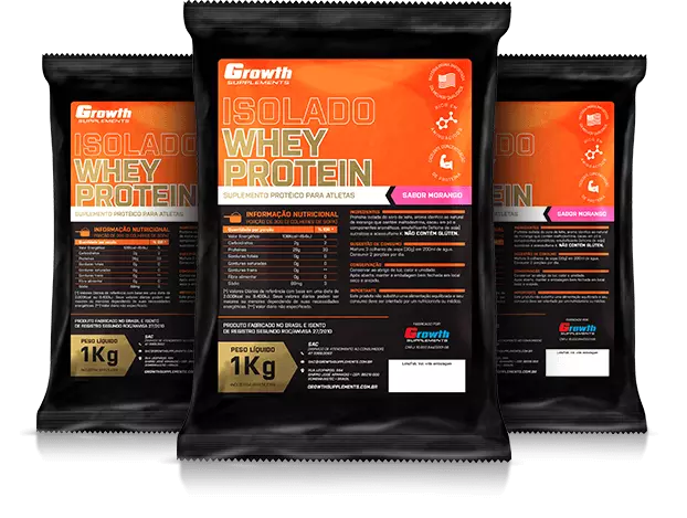 (TOP) Whey Protein Isolado (1KG) - Growth Supplements