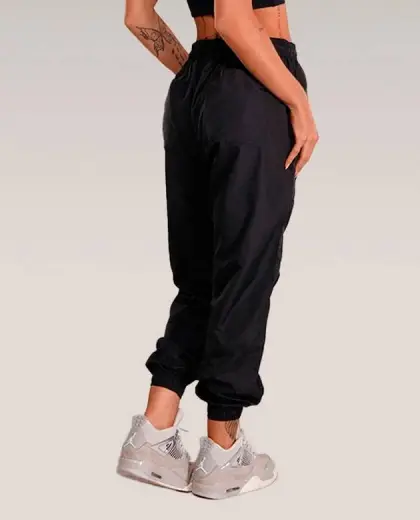CALÇA FEMININA JOGGER TACTEL PRETA GROWTH SUPPLEMENTS Growth