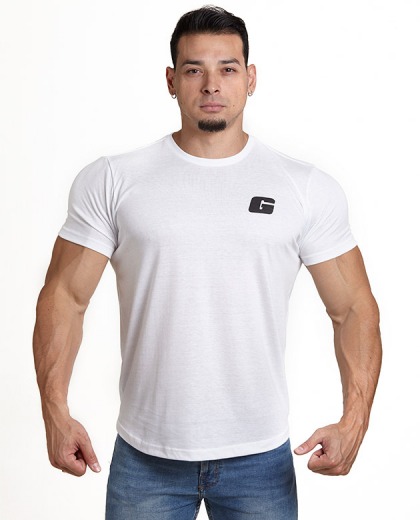 Camiseta básica G peito - Cor Branca - Growth Supplements