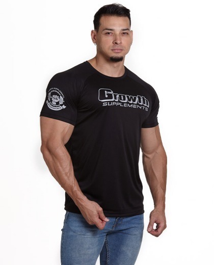 Camiseta de treino Dry Fit cor Preta com Caveira