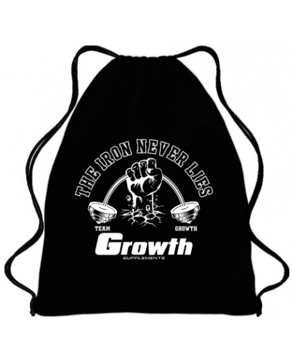 SACOLA TIPO MOCHILA THE IRON NEVER LIES - GROWTH SUPPLEMENTS