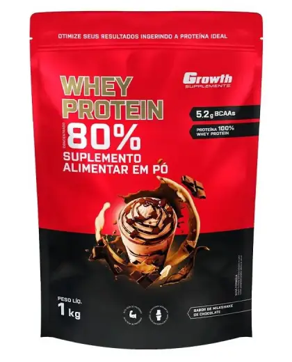 Whey Protein Concentrado (1KG): Ganhe Massa Aqui! | Growth Supplements