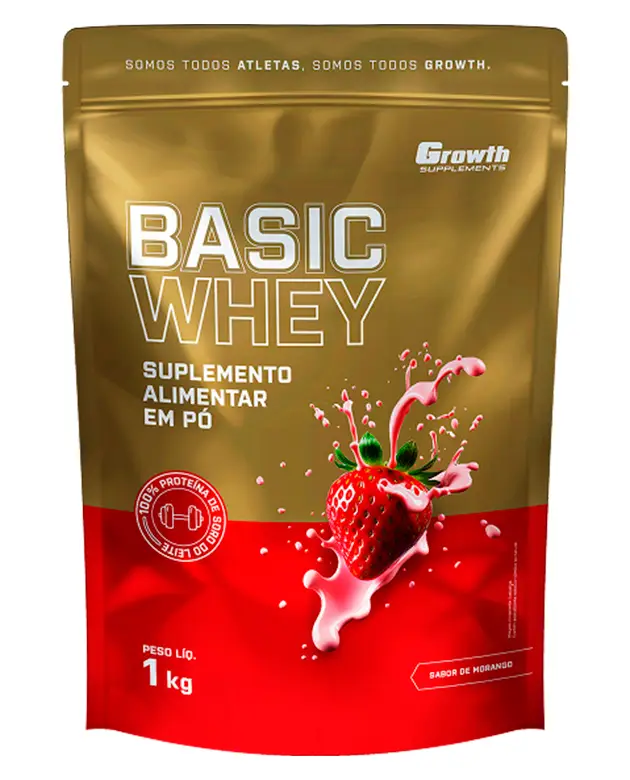Basic Whey Protein 1Kg Morango