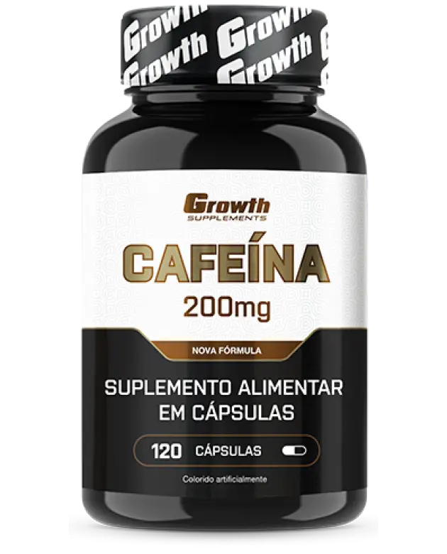 Cafeína (200MG) 120 caps - Growth Supplements