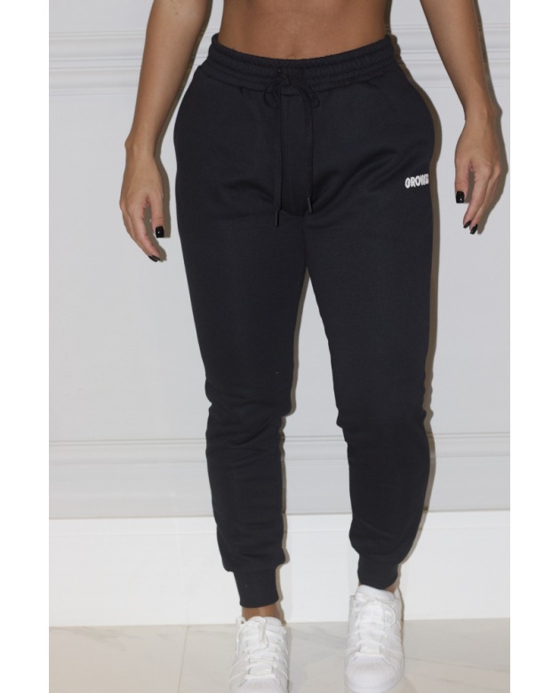 Calça Moletom preta Feminina - Growth Supplements
