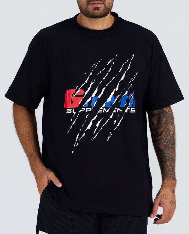Camiseta Oversized Growth Garras Preto