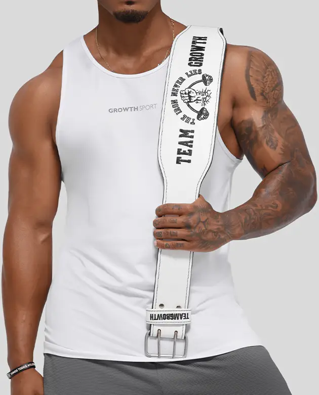 Cinturão Branco Team Growth The Iron Never Lies - Growth Supplements