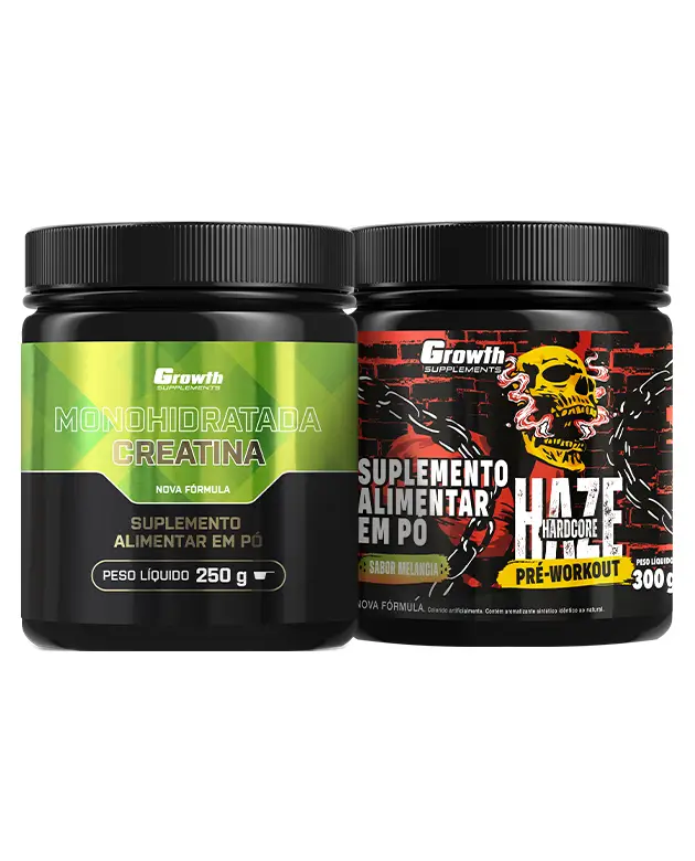 Kit Creatina Monohidratada 250g  e Pré-Treino Haze 300g