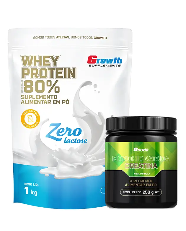 Kit Whey Protein Concentrado Zero + Creatina Mono 250g					