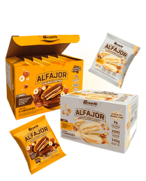 Suplemento Alfajor com Whey Protein - Display C/ 6 Un. - Growth Supplements