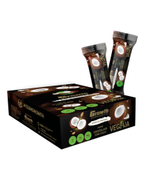 Suplemento Barra de Proteína Vegana - Display C/ 12 Un. - Growth Supplements