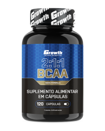 Suplemento BCAA 2:1:1 (120 cáps) - Growth Supplements