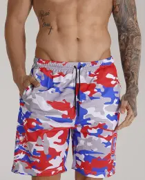 BERMUDÃO VERMELHO CAMUFLADO TEAM GROWTH - GROWTH SUPPLEMENTS