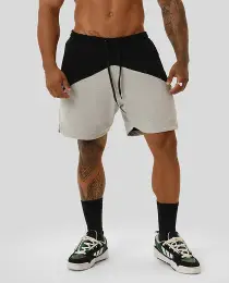 Bermuda Moletom Growth Preto/Cinza